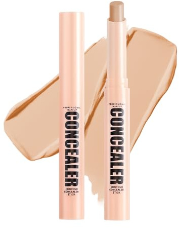 Boobeen Wasserdichter Abdeckstift, weicher, matter Creme-Konturenstift, für Unreinheiten, dunkle Augenringe, Korrektur der Hautfarbe, für ein natürliches und makelloses Make-up (08#, 1 Zählung)