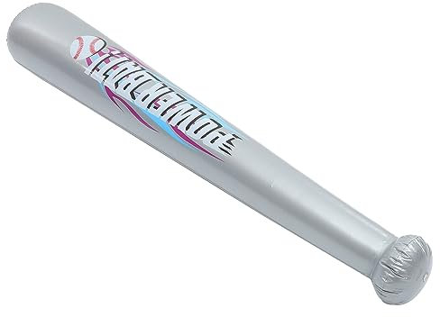 Alasum aufblasbarer Baseballschläger Girlande Bausatz Fledermäuse federnd Ballon für kinderspielzeug Partydekoration im Baseball-Stil PVC Grey