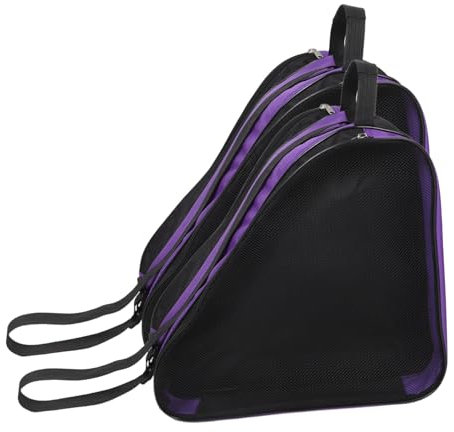 TOBBOMEY 2stücke Rollschuhtasche Für Aufbewahrung Tragbar Mit Reißverschluss Groß Für Roller Und Zubehör Geeignet Für Mädchen Erwachsene Und Hockey Als Schultertasche Oder Rucksack