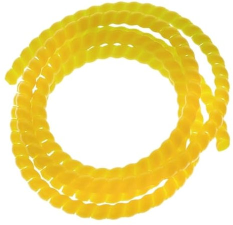 Cable Tidy Sleeves，Flexible Cable Tidy Tube Sleeving Tube Flame Retardant Cable Protective(Yellow,8mm inside diameter)