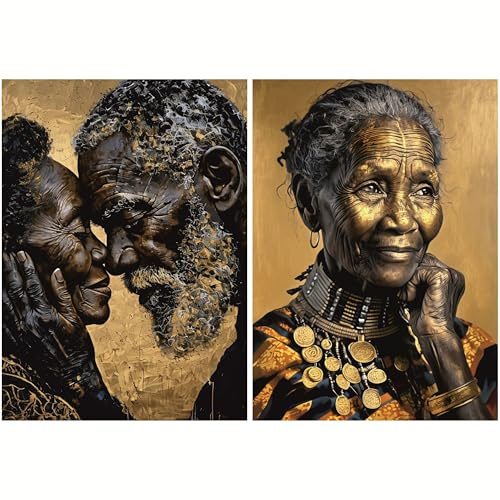 Reispapier für ältere Damen und Liebhaber, A3+, 29 x 40,5 cm, afrikanisches Paar für Decoupage, Poster, Möbel und Bastelprojekte, 2 Stück CRAFT KREATIVELY