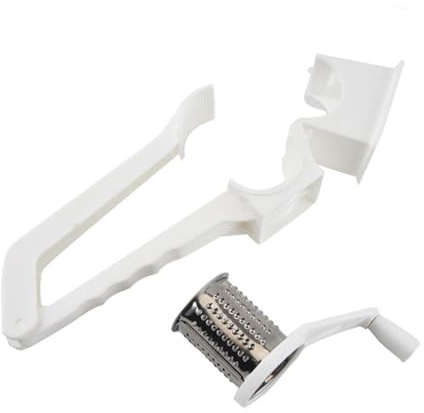 UTHCLO Râpe à Fromage Multifonction Facile à Transporter en Acier Inoxydable Rotative pour Maison et Hôtel, Convient pour Pommes de Terre et Choux-fleurs