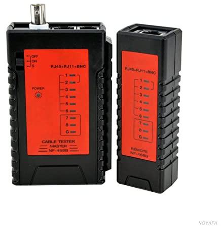 Probador de cable de red NF-468B RJ45 RJ11 BNC LAN Wire Tester Detector Test de prueba remota Herramienta de redes profesionales Para Ethernet y teléfono