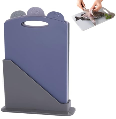 Giwuence Tabla de cortar | Bandeja para Fruta y Carne de 3 Piezas | Superficie Para Picar Y Cortar | Para Carne Queso Cocinar En Casa Apartamento Boda Y Pícnic