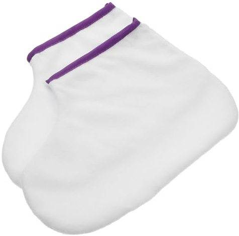 Homoyoyo Cera de Parafina Protección Térmica Spa en Casa Envolturas para Pies Hechas de Poliéster y Material Agradable para Terapia de Calor