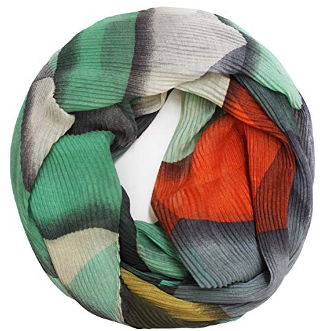 Glamexx24 bufanda de bucle crepado calor y bufanda de tubo suave motivos abstractos Crash Crinkle Cloth Ladies