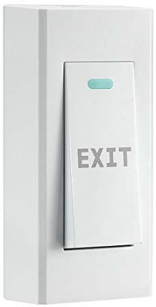 uxcell Door Release Button Push to Exit Resettable NC/NO/COM Switch for Access Control 89mmx40mm Panel 250V 10A