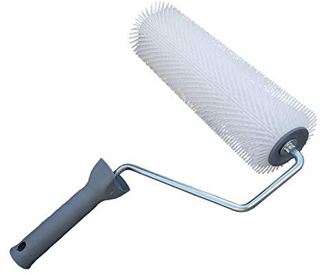 Entlüftungsroller - 25cm - Entlüftungswalze Betonentlüfterrolle Stachelwalze Handstachelwalze Hand-Igelwalze zum Entlüften von Bodenbeschichtungen, Ausgleichsmassen, Verlaufsbeschichtungen etc.
