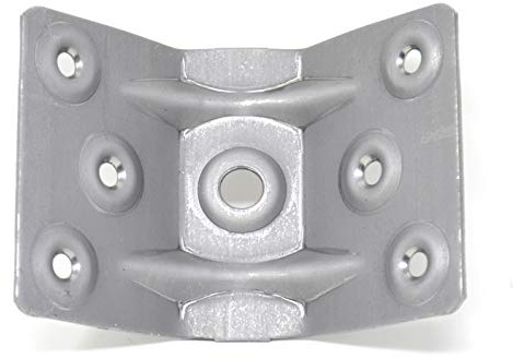 Design61 4er Set Winkelbeschlag Tischbein Tischbeschlag Stahl 96 x 70 mm