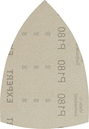 Bosch EXPERT M480 Schleifnetz, 100x150mm, K18, 10-tlg. | für Farbe auf Holz, Hartholz, Ø 100x150 mm, Körnung 180, Professional Zubehör Multischleifer