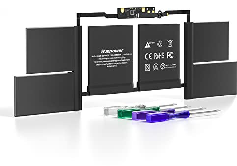 A1707 A1820 Laptop Battery Compatible with MacBook Pro 15 inch A1707 (Late 2016 Mid 2017), Replacement Battery Lithium Polymer EMC 3162 3072