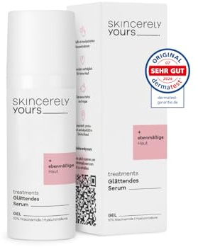 Skincerely Yours Glättendes Serum 50 ml I 10% Niacinamid & Hyaluronsäure | Glättet sichtbar Falten, verfeinert Poren, reduziert Pigmentflecken & Pickelmale. Dein Multitasking-Serum mit Glow-Garantie.