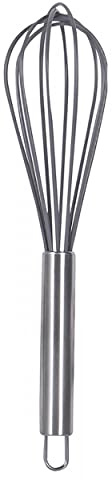 Hogar y Mas Varillas Cocina Silicona Acero INOX, BATIDOR Manual 25,5CM