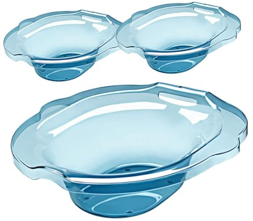 SOLUSTRE 1 Satz Spülbecken bidet شطافة حمام essigessenz space saver slack Tragbare Toilette Sitzbad WC-Sitz tragbares Sitzbad kein Hocken Pflegebecken schwangere Frau das Haustier, 39x36.5cm, Blau