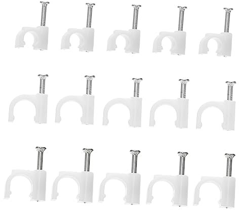 HOMSFOU Clips De Fijación De Cables Multifuncionales De Abrazaderas Resistentes Para Organización De Cables Hogar y Oficina