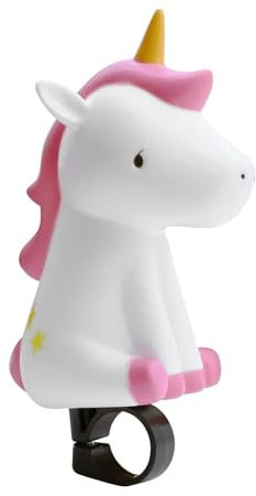 VIDSTW Fahrradklingel für Kinder, Lustige Fahrradhupe, Mädchen Fahrradklingel, Hupe Kinderfahrrad, Fahrrad-Quetschhupe für Roller, Laufrad, Fahrräder (Einhorn)