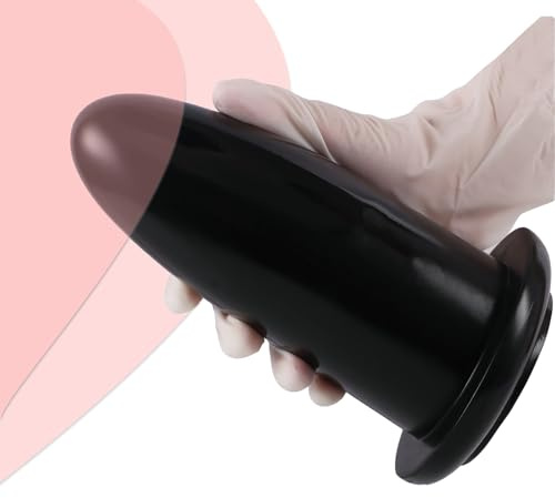 Qiyasex Super Dicker Sexy Analplug Silikon Liebeskugeln S/M/L/Xl Analkugeln Big Butt Plug Mit Saugnapf Analdildo FüR Frauen MäNner Fisting Anal Expander Sexspielzeug FüR Zwei Personen(Schwarz M)