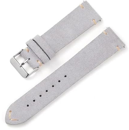 EcLusE Uhrenarmbänder aus weichem Wildleder, Schnellverschluss-Armband, Rindsleder-Armband, universelle Armbänder