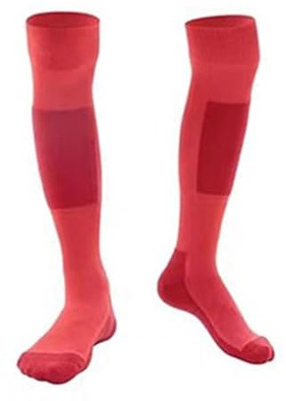 LYXXJRYBHD Zaunsocken, Baumwolle, schützende Zaunstrümpfe, schweißabsorbierend, atmungsaktiv, bequem, für Herren und Damen (rot)