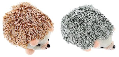 NUOBESTY Igel Nadelkissen 2 Stück Aus Stoff Stecknadelhalter Handlich Sichere Aufbewahrung Für Näh Und Quiltarbeiten Grau Braun