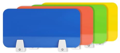 Separador De Mesa Oficina Panel Separador antiruido Escritorio,Panel Acústico con 2 Clips ,Reduce el Ruido y Las distracciones visuales,partición de protección acrílica para bibliotecas,aulas