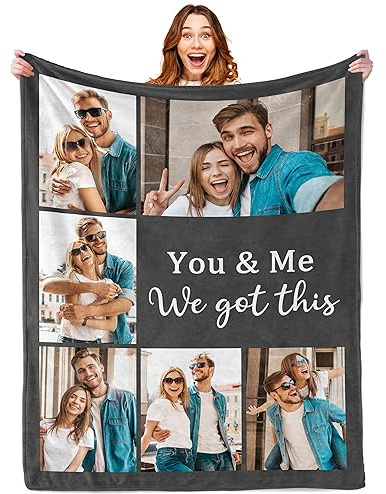 Tingwei Personalisierte Decke mit Foto und Text kuscheldecke,kuscheldeck Baby personalisiert HD-Druck,kuscheldecke mit Foto,Deck personalisiert Foto,Geschenk für Mama,Papa,Paare,Freundin,Freund