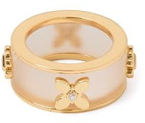 kate spade new york Heritage Bloom Ring, 6 UK, CUBIC ZIRCONIA, BRASS, ACETATE, Cubic Zirconia