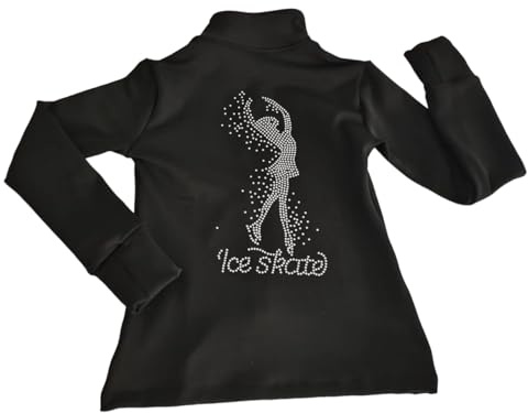 LIUHUO Eiskunstlaufjacke Mädchen Plus Samt Warm Training Performance