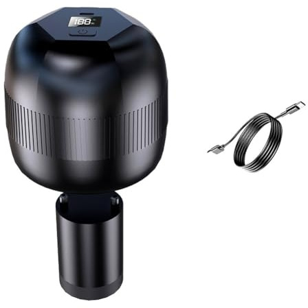 Vocdikficy Sellador Al Vacío Eléctrico para Tarros de Cristal con Pantalla Digital LCD, Kit de Sellador Al Vacío Inalámbrico para Tarros de Cristal de Boca y Regular