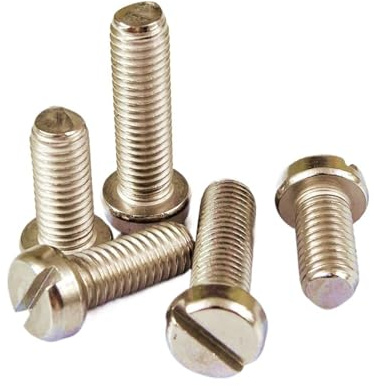 DIN84 GR2 Titanium Cheese Head Slotted Screw M1 M1.2 M1.4 M1.6 M2 M2.5 M3(100pcs,M1.4x5)