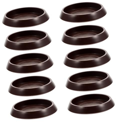 FUNNETOYU Set 10 Pezzi Sottobicchieri per Mobili Resistenti all’Usura, Fermaruota per Sedia Compatta Antiscivolo, Accessori per Casa per Protezione Pavimenti Interni Come Soggiorno e Camera da Letto