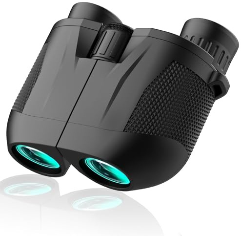 Ant Warrior Binóculos 10x25, Binoculares Pequeños, Prismas BaK4 y Lentes FMC,Prismaticos profissionais para Adultos y niños, para Observación de Aves,Teatro,Conciertos,Caza,Senderismo