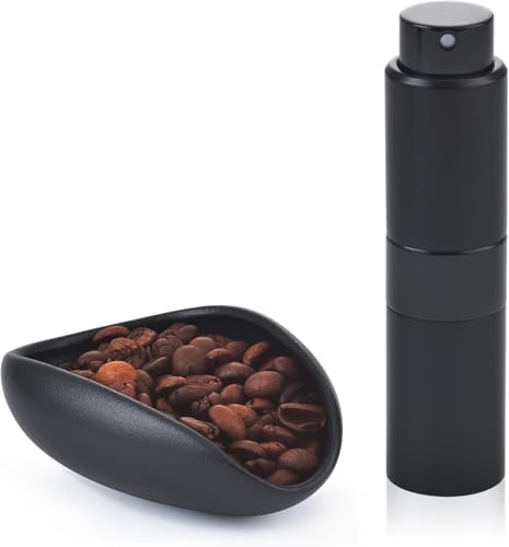Lulupack Taza dosificadora de granos de café, botella de agua de café y bandeja dosificadora, accesorios para hacer espresso de una sola dosis, bandeja medidora de granos para barista