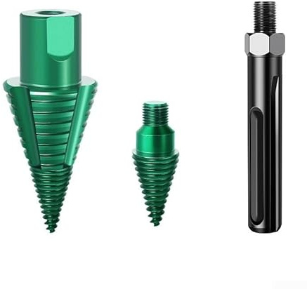 ZYNCUE Punta da trapano per legna da ardere SDS Max, punta per spaccalegna in acciaio al carbonio con testa a sgancio rapido e design anti-bloccato