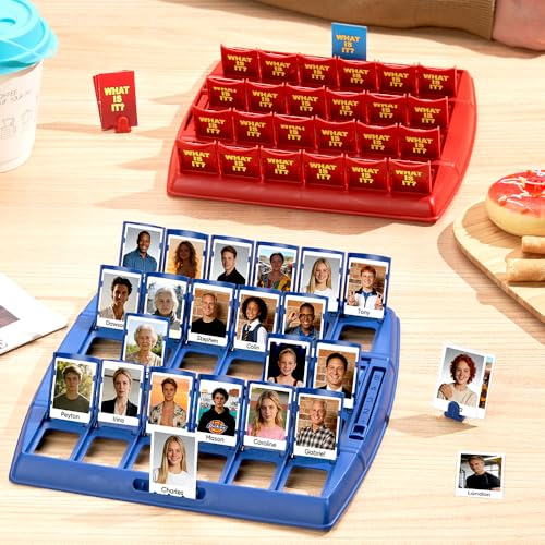 Personalisiertes Wer Bin ich? Brettspiel mit 24 Fotos & Namen, Individuelles Ratespiel für Familie Freunde, Klassisches Gesellschaftsspiel Party-Spiel, Kreatives Geschenk für Geburtstag Weihnachten