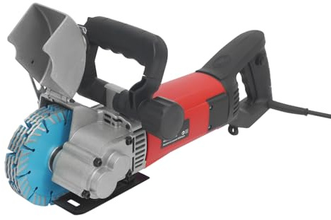 YUNRUX Máquina ranuradora eléctrica de 42 cm de profundidad de corte y 40 cm de ancho de corte, sierra de hormigón, refrigeración por agua, sierra de corte de pared, fresadora de muros, cortadora de