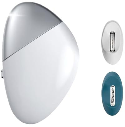 Cortador eléctrico de 3 piezas, molinillo de unguis recargable con caja de almacenamiento, control de velocidad y tapa para podadora de uñas de los pies de velocidad modificable S gruesa, carga USB