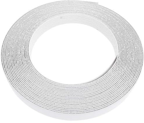 SOIMISS Selbstklebende Kantenbänder aus Pvc für Möbel und Haushalt mit Dekorativem Effekt und Einfacher Anwendung Weiße Flache Möbel Abdeckleiste für Hartfaser und Metall