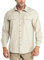 33,000ft Men's Long Sleeve Shirts UV Protection Safari Button-Down Shirt Breathable Wicking Quick Drying Outdoor Top with Pockets for Hiking Fishing Golfing,Khaki M