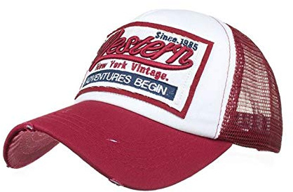 HUA YANG Trucker Caps Herren Baseball Cap Basecap Meshcap Baseballcap mit Baumwolle Frühjahr/Sommer Verstellbar Sport Kappe