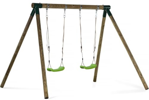 Portique Bois Eden - avec 2 balançoires.