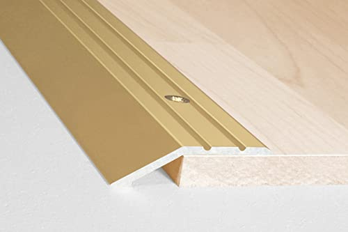 Effector Abschlussprofil gelocht 90 cm 39x10 mm Gold Höhenausgleich Alu | Gelochtes Profil, Höhenausgleich, Stabile Befestigung