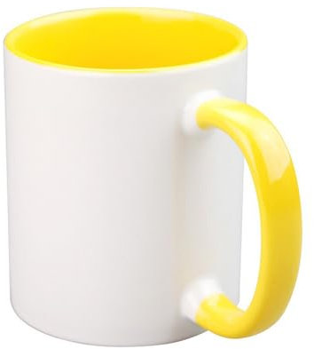 CRUMANCY Ceramic Coffee Mug, Sublimation Mugs， 11oz Sublimation Blanks Mugs Coffee Mug with Handle, Restaurant Cups for Coffee Tea Cocoa Cappuccino Cereal, Matte White