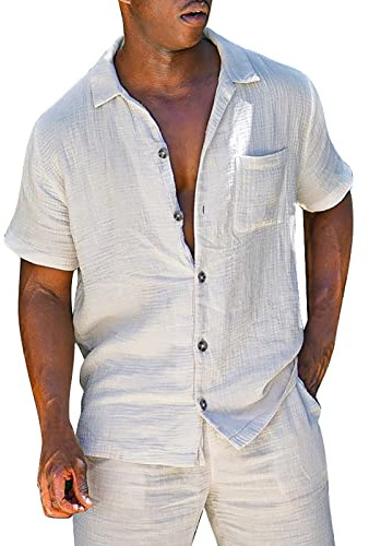 Conjunto de camiseta y pantalones cortos para hombre, pantalones de vestir clásicos de negocios, formal, boda, ropa activa, trajes de verano, playa, blanco, 3XL
