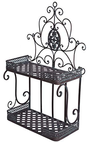 Wandregal Vintage Eisenregal Ablage Hängeregal Metallregal Antik Regal aja088 Palazzo Exklusiv