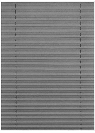 Lichtblick Dachfenster Plissee Haftfix, ohne Bohren, mit Saugnäpfen, für Veluxdachfenster, Fensterplissee Grau, 47,3 cm x 100 cm (B x L) F06/FK06