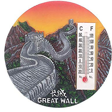 Thermometer Style Great wall Beijing China Fridge Magnet Tourist Souvenir Gift Home & Kitchen Decoration Magnetic Sticker Great wall Peking Refrigerator Magnet Collection