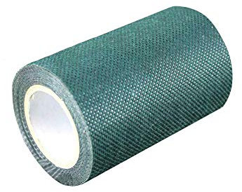 BE-TOOL Gazon artificiel, 1 pièce de ruban de gazon artificiel auto-adhésif synthétique pour joindre le tapis de pelouse vert, gazon artificiel (10 cm x 10 m)