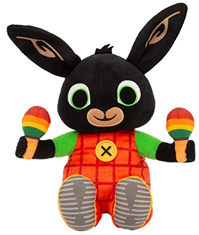Giochi Preziosi Bing Peluche con Maracas, Bing è musicale e le Maracas si Illuminano con luci dai diversi colori, per bambini a partire dai 10 Mesi, BNG22000