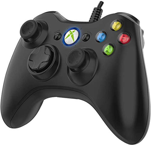 NBCP Wired Game Controller, PC Controller Gamepad Joystick with Dual Vibration for Windows XP/7/8/10, Laptop, Android, PS3 Controller,USB Video Game Joystick with 1.5m Cable